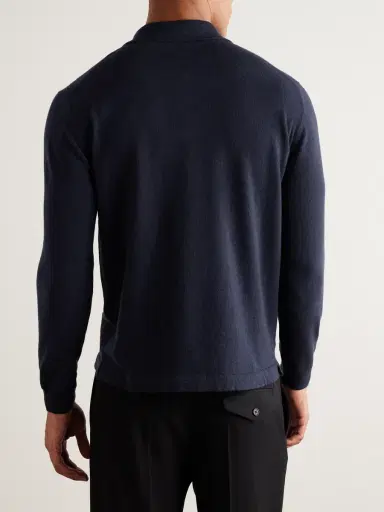 PIACENZA 1733 Slim-Fit Cashmere Polo Shirt - Men | Thumbnail 4