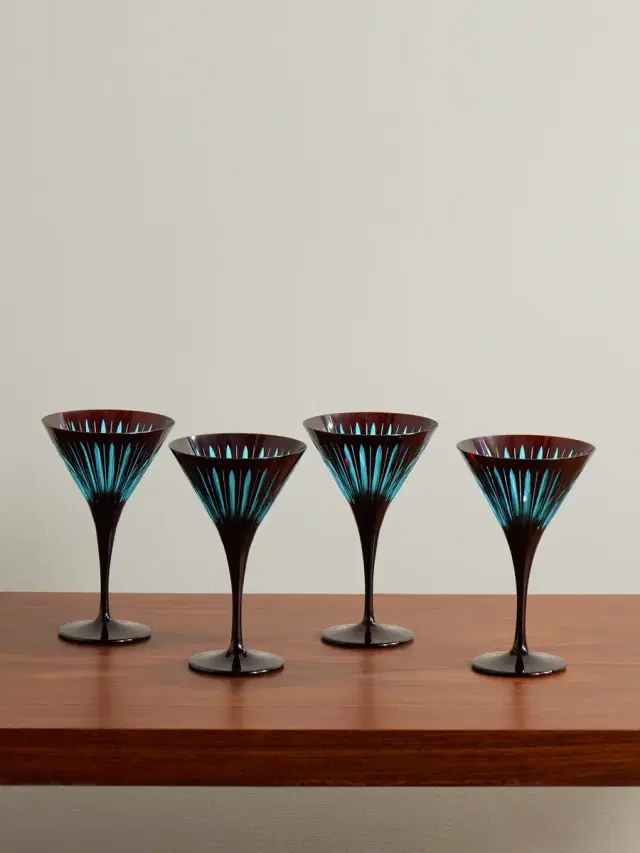 L'Objet Prism Set of Four Martini Glasses - Men