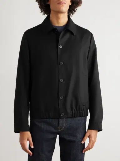 Incotex Incotex Wool and Mohair-Blend Twill Bomber Jacket - Men | Thumbnail 3