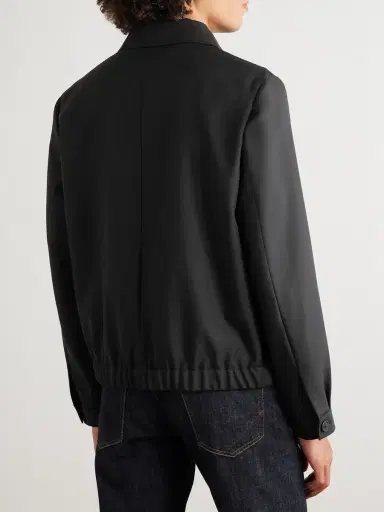 Incotex Incotex Wool and Mohair-Blend Twill Bomber Jacket - Men | Thumbnail 4