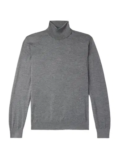 Zegna Cashmere and Silk-Blend Rollneck Sweater - Men | Thumbnail 1 Zegna Cashmere and Silk-Blend Rollneck Sweater - Men | Thumbnail 1