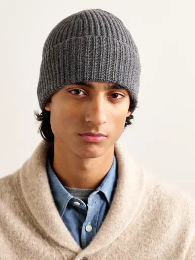 Brunello Cucinelli Ribbed Cashmere Beanie - Men | Thumbnail 2