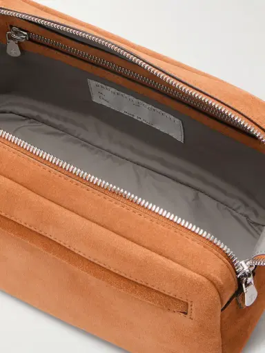 Brunello Cucinelli Suede Wash Bag - Men | Thumbnail 4 Brunello Cucinelli Suede Wash Bag - Men | Thumbnail 4