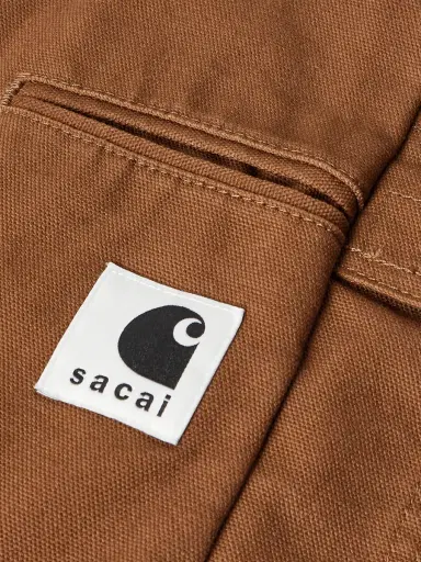 Sacai Carhartt WIP Cotton Corduroy-Trimmed Panelled Cotton-Canvas Jacket - Men | Thumbnail 6