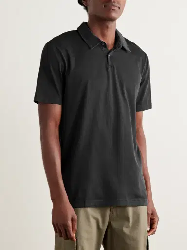 James Perse Supima Cotton-Jersey Polo Shirt - Men | Thumbnail 3