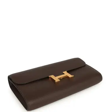 HERMÈS Hermes Constance Wallet To Go Moka Evercolor Gold Hardware | Thumbnail 6 HERMÈS Hermes Constance Wallet To Go Moka Evercolor Gold Hardware | Thumbnail 6