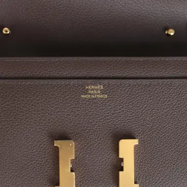 HERMÈS Hermes Constance Wallet To Go Moka Evercolor Gold Hardware | Thumbnail 7 HERMÈS Hermes Constance Wallet To Go Moka Evercolor Gold Hardware | Thumbnail 7