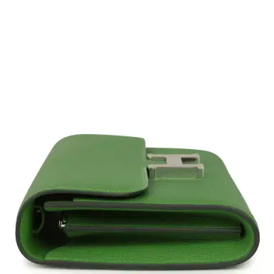 HERMÈS Hermes Constance Wallet To Go Vert Yucca Epsom Palladium Hardware | Thumbnail 3