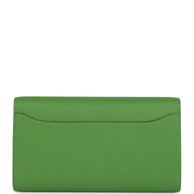 HERMÈS Hermes Constance Wallet To Go Vert Yucca Epsom Palladium Hardware | Thumbnail 4
