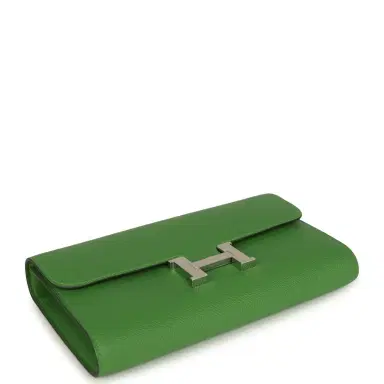 HERMÈS Hermes Constance Wallet To Go Vert Yucca Epsom Palladium Hardware | Thumbnail 6