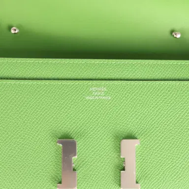 HERMÈS Hermes Constance Wallet To Go Vert Yucca Epsom Palladium Hardware | Thumbnail 7