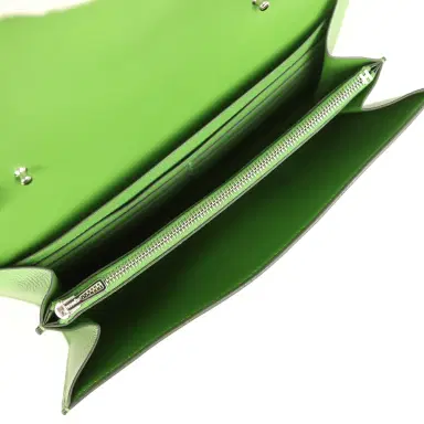 HERMÈS Hermes Constance Wallet To Go Vert Yucca Epsom Palladium Hardware | Thumbnail 8