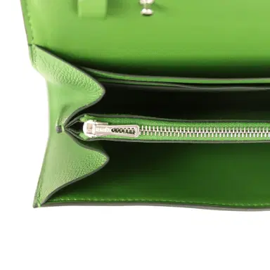 HERMÈS Hermes Constance Wallet To Go Vert Yucca Epsom Palladium Hardware | Thumbnail 9