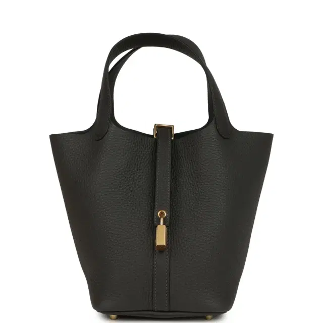 hermes Hermes Picotin Lock 18 Dark Bronze Clemence Gold Hardware