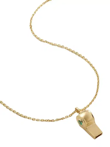 Anita Ko Baby Whistle 18-karat Gold Emerald Necklace | Thumbnail 1 Anita Ko Baby Whistle 18-karat Gold Emerald Necklace | Thumbnail 1