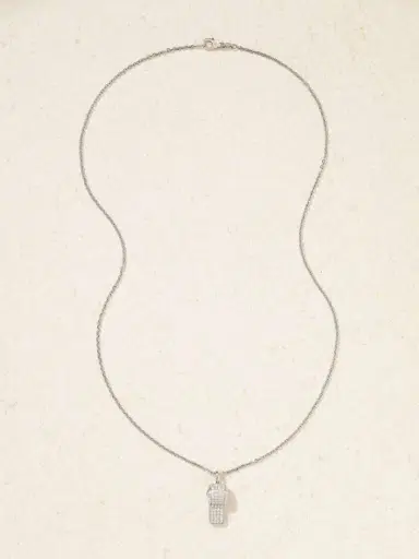 Anita Ko Baby Whistle 18-karat White Gold Diamond Necklace | Thumbnail 4 Anita Ko Baby Whistle 18-karat White Gold Diamond Necklace | Thumbnail 4