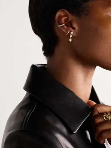 Anita Ko Elodie 18-karat Gold Diamond Earrings | Thumbnail 4 Anita Ko Elodie 18-karat Gold Diamond Earrings | Thumbnail 4