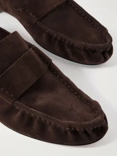 The Row Suede Loafers | Thumbnail 4 The Row Suede Loafers | Thumbnail 4