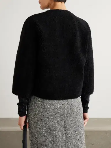 Gucci Cropped Horsebit-detailed Shearling Jacket | Thumbnail 3