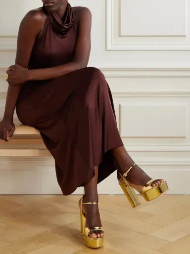 Gianvito Rossi Marlena 85 Mirrored-leather Platform Sandals | Thumbnail 2 Gianvito Rossi Marlena 85 Mirrored-leather Platform Sandals | Thumbnail 2