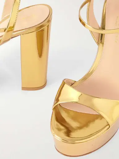 Gianvito Rossi Marlena 85 Mirrored-leather Platform Sandals | Thumbnail 4 Gianvito Rossi Marlena 85 Mirrored-leather Platform Sandals | Thumbnail 4