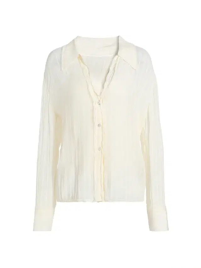 Vince Women's Crushed Striped Sheer Shirt