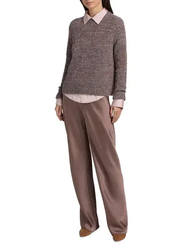 Vince Women's Marled Knit Crewneck Sweater | Thumbnail 2