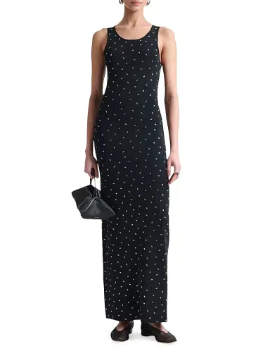 Altuzarra Women's Geordie Printed Maxi Dress - Black - Size Large | Thumbnail 2