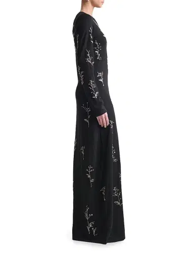 Altuzarra Women's Bozka Embellished Floral Gown - Black - Size Medium | Thumbnail 3 Altuzarra Women's Bozka Embellished Floral Gown - Black - Size Medium | Thumbnail 3