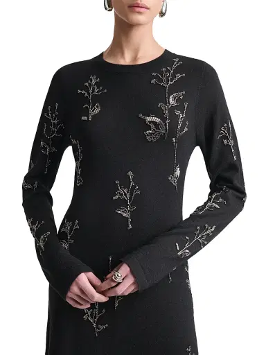 Altuzarra Women's Bozka Embellished Floral Gown - Black - Size Medium | Thumbnail 5 Altuzarra Women's Bozka Embellished Floral Gown - Black - Size Medium | Thumbnail 5