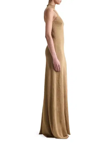 Altuzarra Women's Mitzi Metallic Sleeveless Column Gown | Thumbnail 3 Altuzarra Women's Mitzi Metallic Sleeveless Column Gown | Thumbnail 3