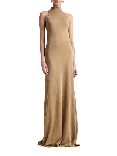 Altuzarra Women's Mitzi Metallic Sleeveless Column Gown | Thumbnail 1 Altuzarra Women's Mitzi Metallic Sleeveless Column Gown | Thumbnail 1