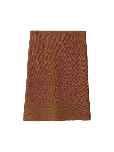 Miu Miu Women's Silk Mid-Length Skirt - Orange | Thumbnail 11
