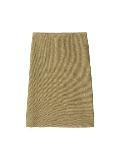 Miu Miu Women's Silk Mid-Length Skirt - Orange | Thumbnail 1