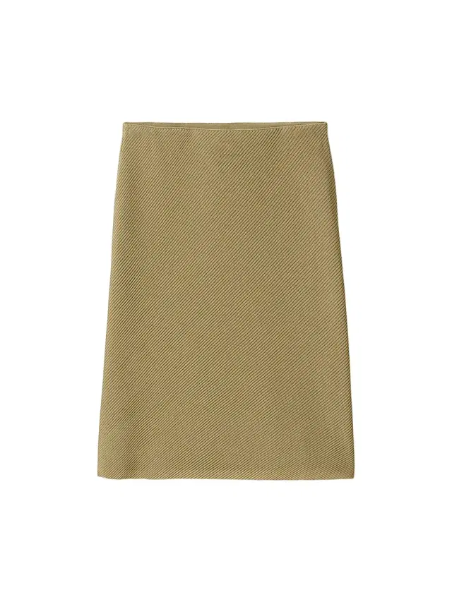 Women's Silk Mid-Length Skirt - Orange