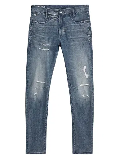 G-Star Men's Staq 3D Mid-Rise Slim-Fit Jeans - Faded Blue Pebble Restored - Size 36 | Thumbnail 1