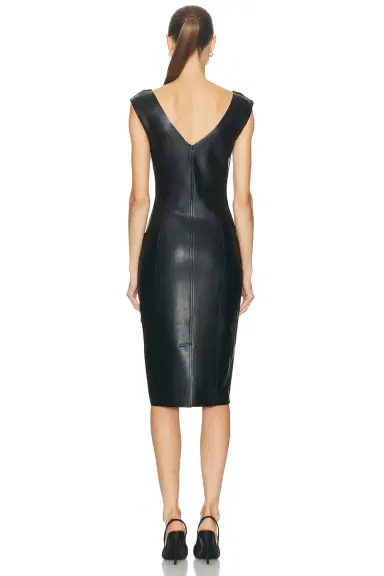 Norma Kamali Grace Pencil Dress | Thumbnail 3 Norma Kamali Grace Pencil Dress | Thumbnail 3