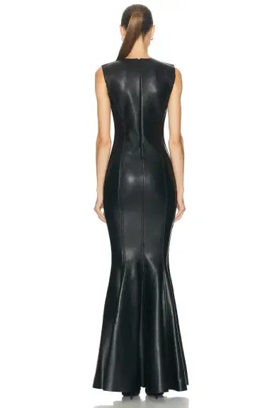 Norma Kamali Sleeveless Grace Fishtail Gown | Thumbnail 3 Norma Kamali Sleeveless Grace Fishtail Gown | Thumbnail 3