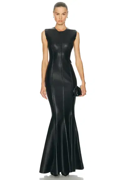 Norma Kamali Sleeveless Grace Fishtail Gown | Thumbnail 1 Norma Kamali Sleeveless Grace Fishtail Gown | Thumbnail 1