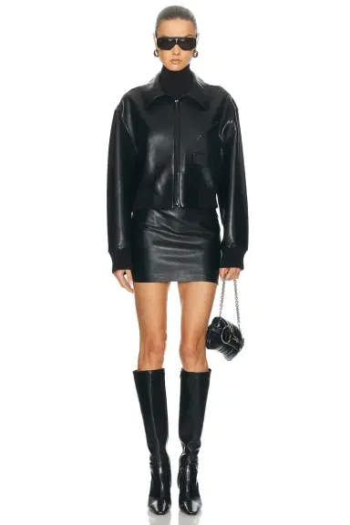 Norma Kamali Straight Mini Skirt | Thumbnail 5 Norma Kamali Straight Mini Skirt | Thumbnail 5