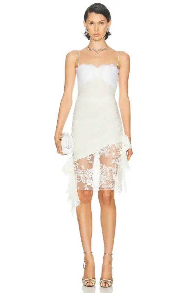 Alessandra Rich Lace Mini Dress