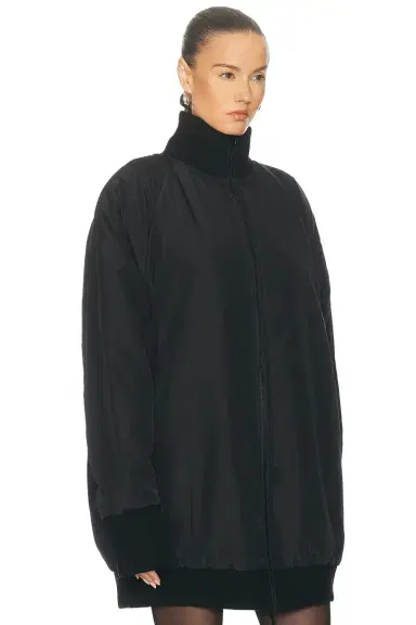 Norma Kamali Oversized Turtleneck Bomber Jacket | Thumbnail 2 Norma Kamali Oversized Turtleneck Bomber Jacket | Thumbnail 2