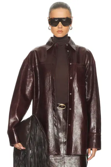 Sportmax Borel Leather Jacket | Thumbnail 1