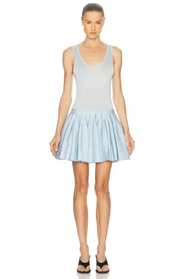 Alaïa ALAΪA Mini Godet Dress | Thumbnail 1 Alaïa ALAΪA Mini Godet Dress | Thumbnail 1