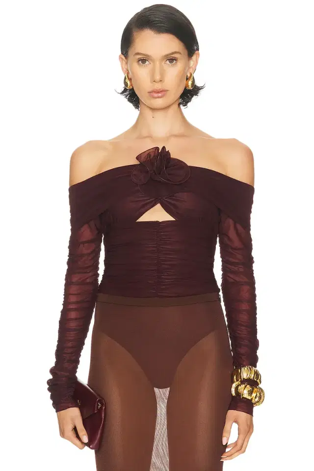 MARIANNA SENCHINA Flower Bloom Bodysuit