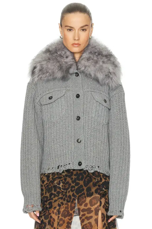 BLUMARINE Long Sleeve Cardigan