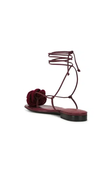 Magda Butrym Crochet Flower Flat Sandal | Thumbnail 3 Magda Butrym Crochet Flower Flat Sandal | Thumbnail 3