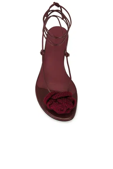 Magda Butrym Crochet Flower Flat Sandal | Thumbnail 4 Magda Butrym Crochet Flower Flat Sandal | Thumbnail 4
