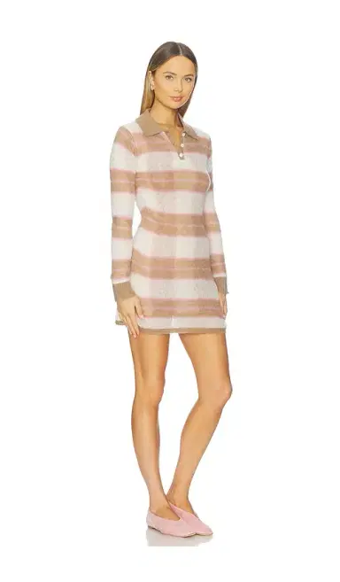 Guest In Residence Shadow Plaid Polo Dress | Thumbnail 2