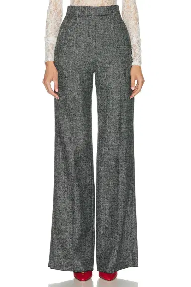 Valentino Wool Mouline Pant | Thumbnail 1 Valentino Wool Mouline Pant | Thumbnail 1